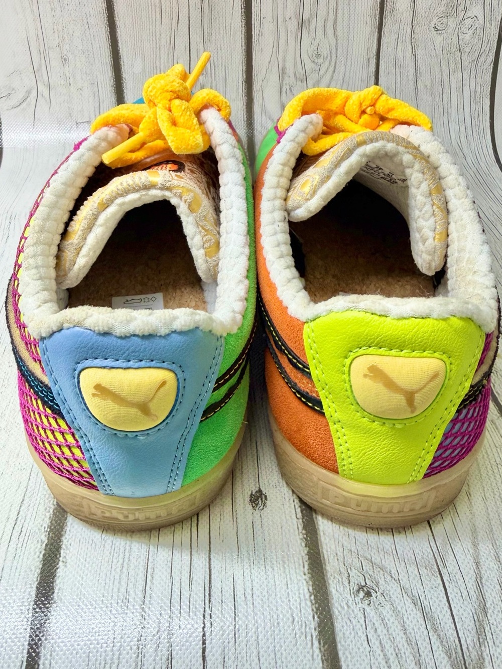 PRE LOVED Men’s 10 Puma Suede Classix 'Out of Season' Suede Multicolor  Sneakers - Picture 5 of 9